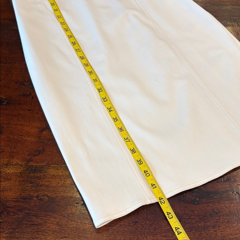Ralph Lauren Collection Antique White Cotton Denim Sleeveless Dress sz 10 NWT - Picture 13 of 15